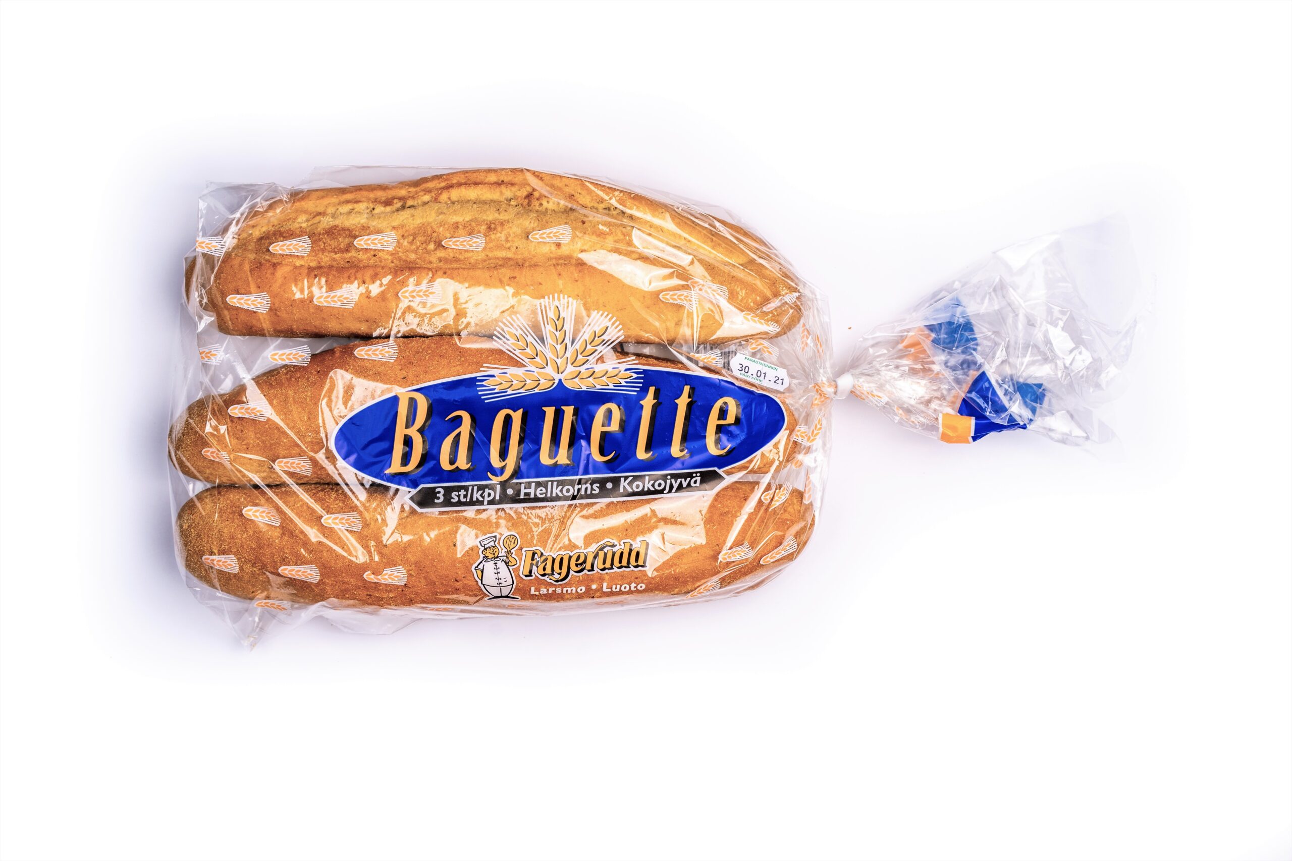 Täysjyväbaguette 3kpl